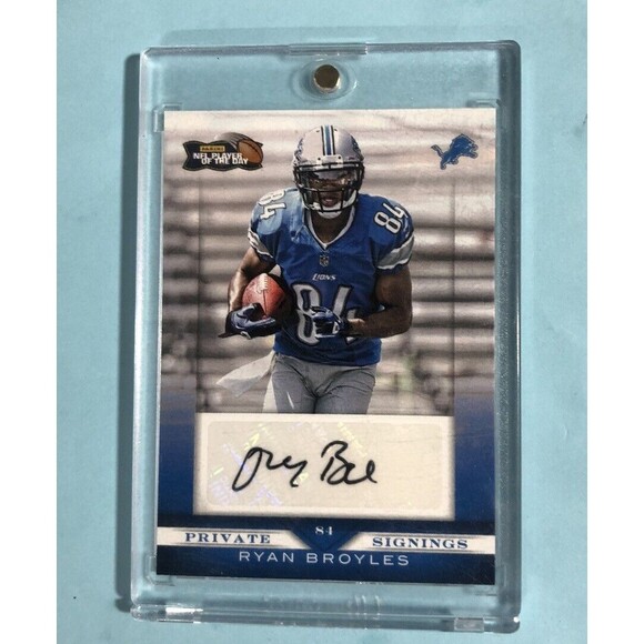 2012 Detroit Lions -Private Signings , Ryan Broyles Autograph Card -mint - Picture 1 of 2